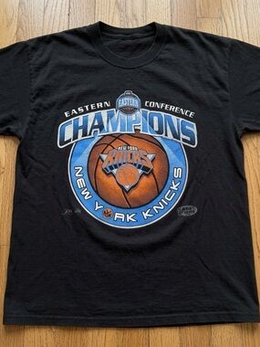 1999 New York Knicks Eastern Conference Champions 2026 Black T-Shirt